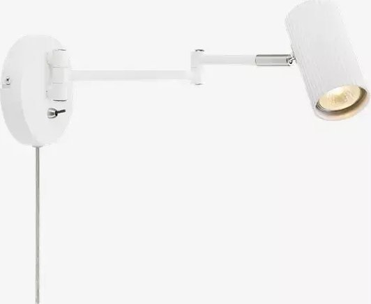 Kinkiet Markslojd Regulowany kinkiet na wysięgniku Costilla do czytania biały
