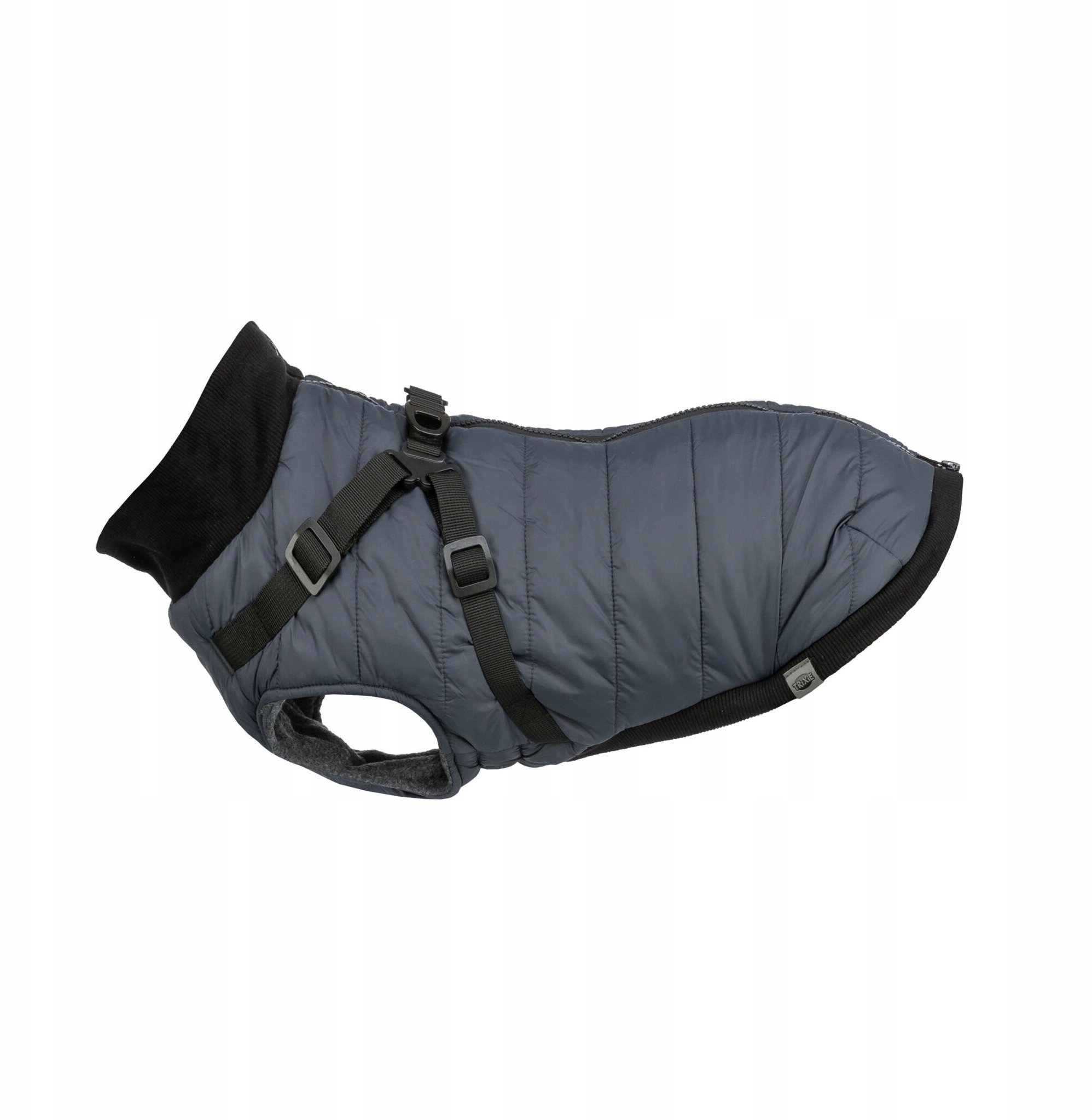 Pontis, płaszczyk z szelkami, dla psa, niebieski, S: 36 cm