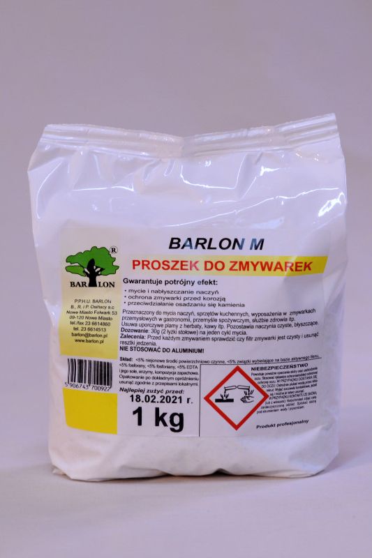 Barlon Barlon M - Proszek do mycia naczyń w zmywarkach, antykorozyjny - 1 kg