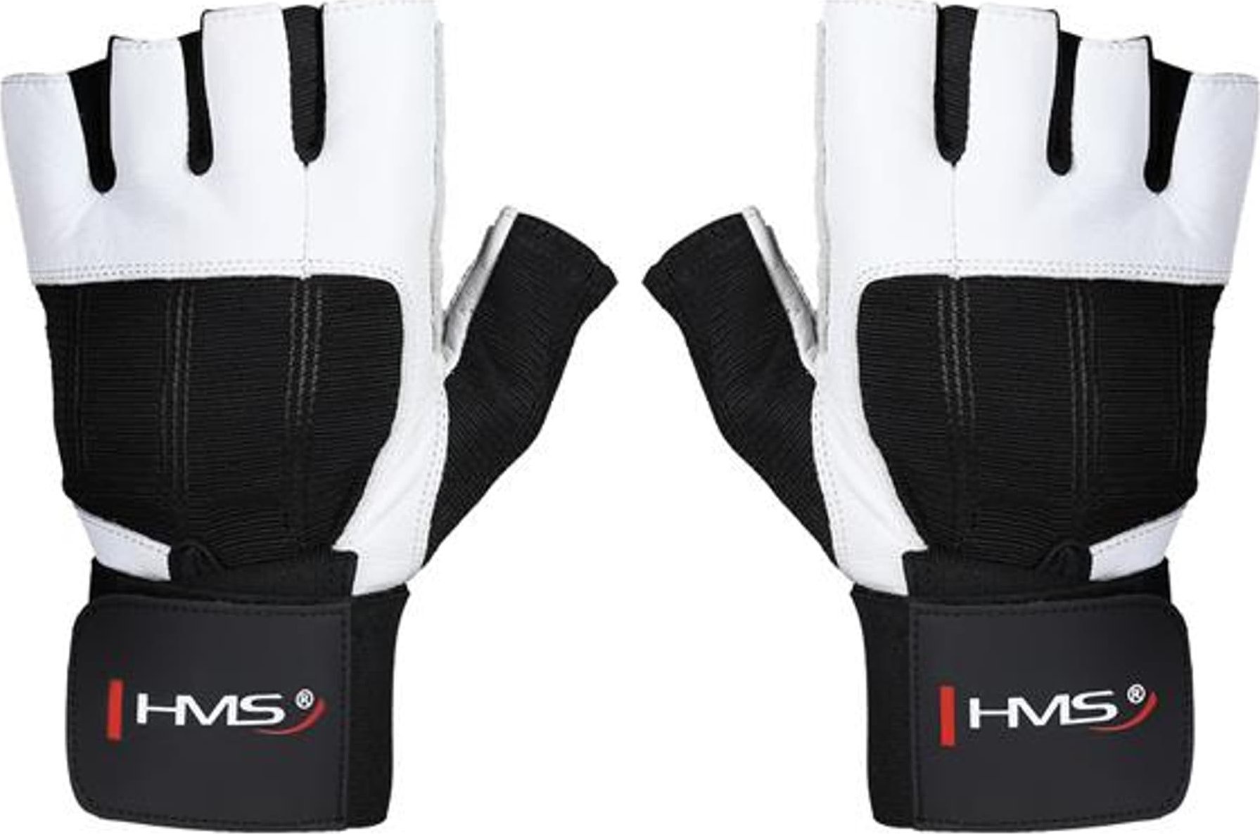 HMS RST04 WHITE-BLACK ROZM. L RĘKAWICE NA SIŁOWNIĘ HMS