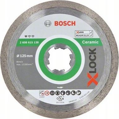 Bosch X-LOCK tarcza diamentowa do ceramiki 125mm (2608615138)