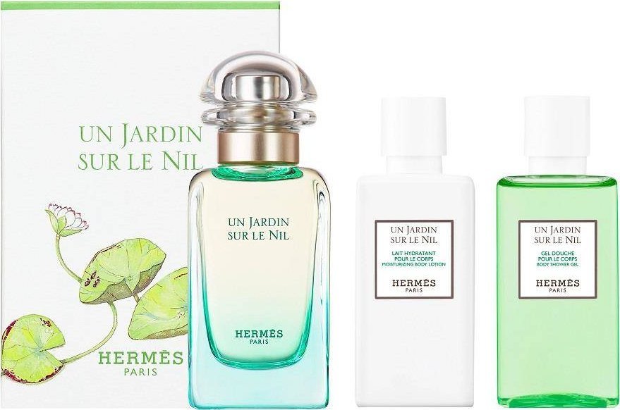 Hermès Hermes Un Jardin Sur Le Nil EDt 50ml + balsam do ciała 40ml + żel pod prysznic 40ml