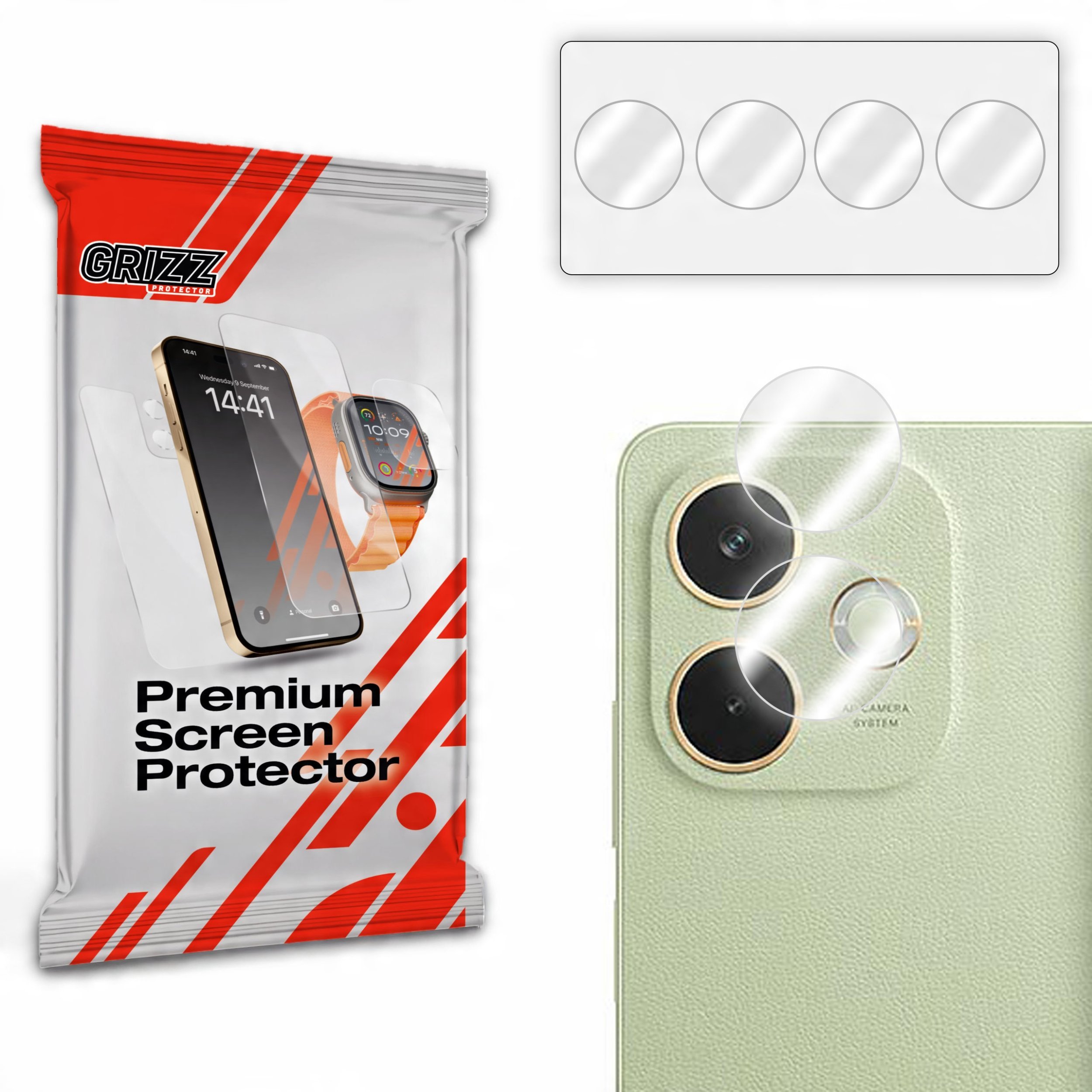 Szkło na aparat GrizzGlass HybridGlass Camera do Oppo A5 Energy