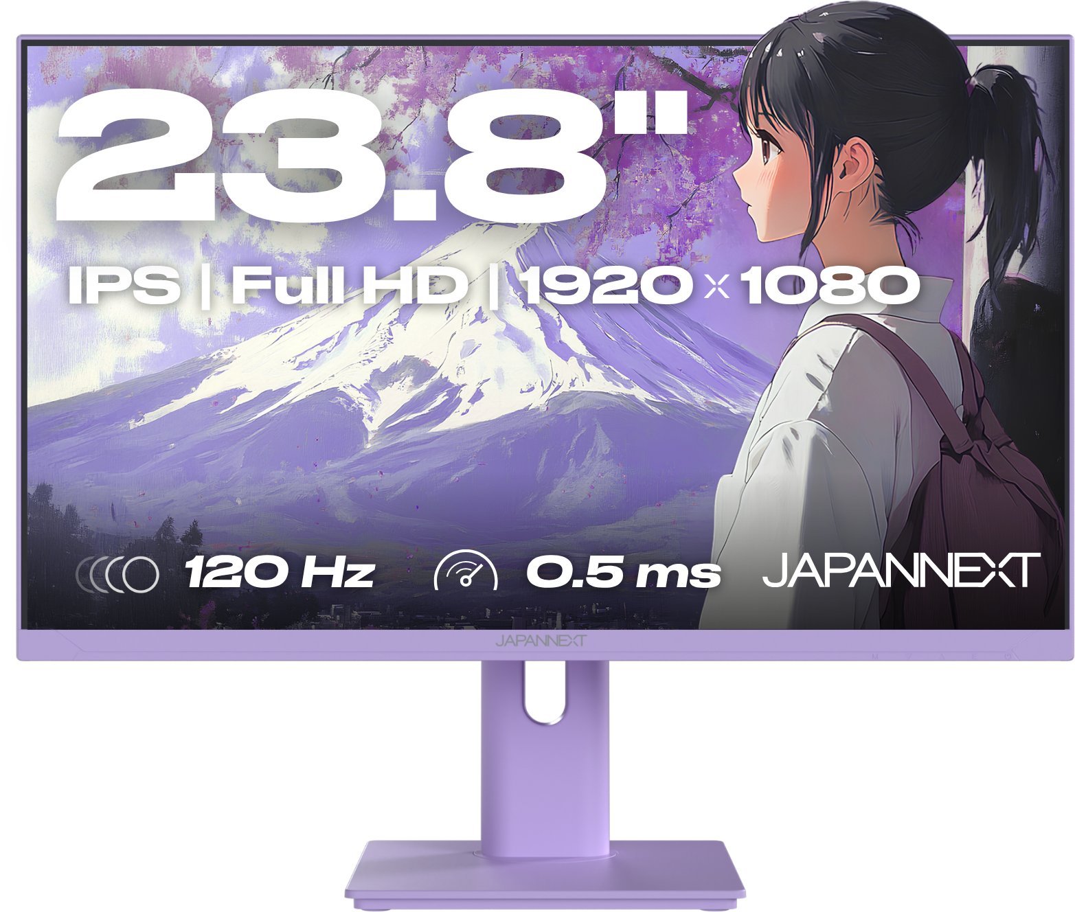 JAPANNEXT 60,5cm JN-I238FHD120F-HSP-PP 16:9 HDMI lila FHD