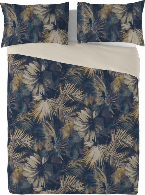 Multitex Pościel 160 x 200 3cz druk. Lniana LINEN MATEX 05