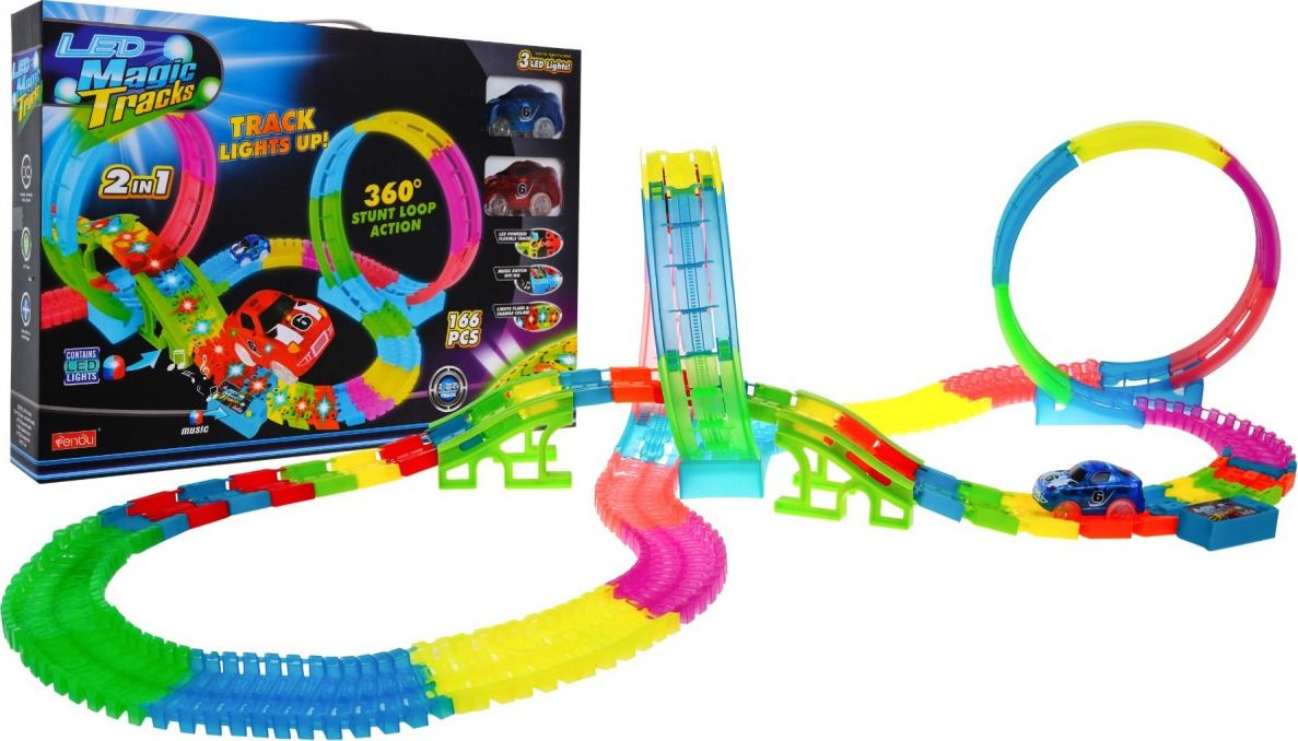 Tor samochodowy Świecący W Ciemności 166el. (ZKT.7735)