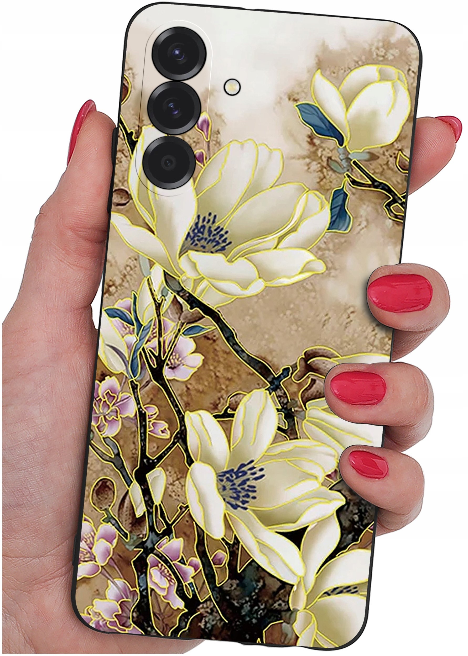 ETUI do Samsung A26 5G | WZORY | SILIKONOWE MATT CASE + SZKŁO 9H