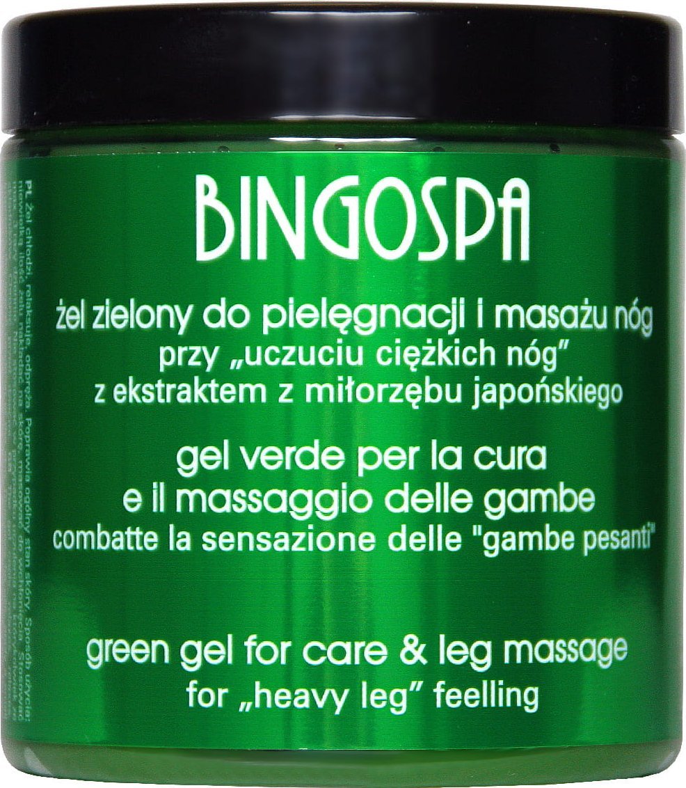 BingoSpa Żel zielony 250 g do masażu nóg z ekstraktem z miłorzębu japońskiego