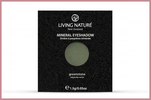 Living Nature 100% naturalny cień Greenstone zielony satynowy Living Nature