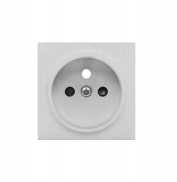 Simon 55 Pokrywa gniazda wtyczkowego pojedynczego do: SGZ1CM, SGZ1M Aluminium mat TGZ1ZP/143