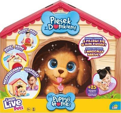 Cobi Maskotka interaktywna Little Live Pets Piesek z Domkiem