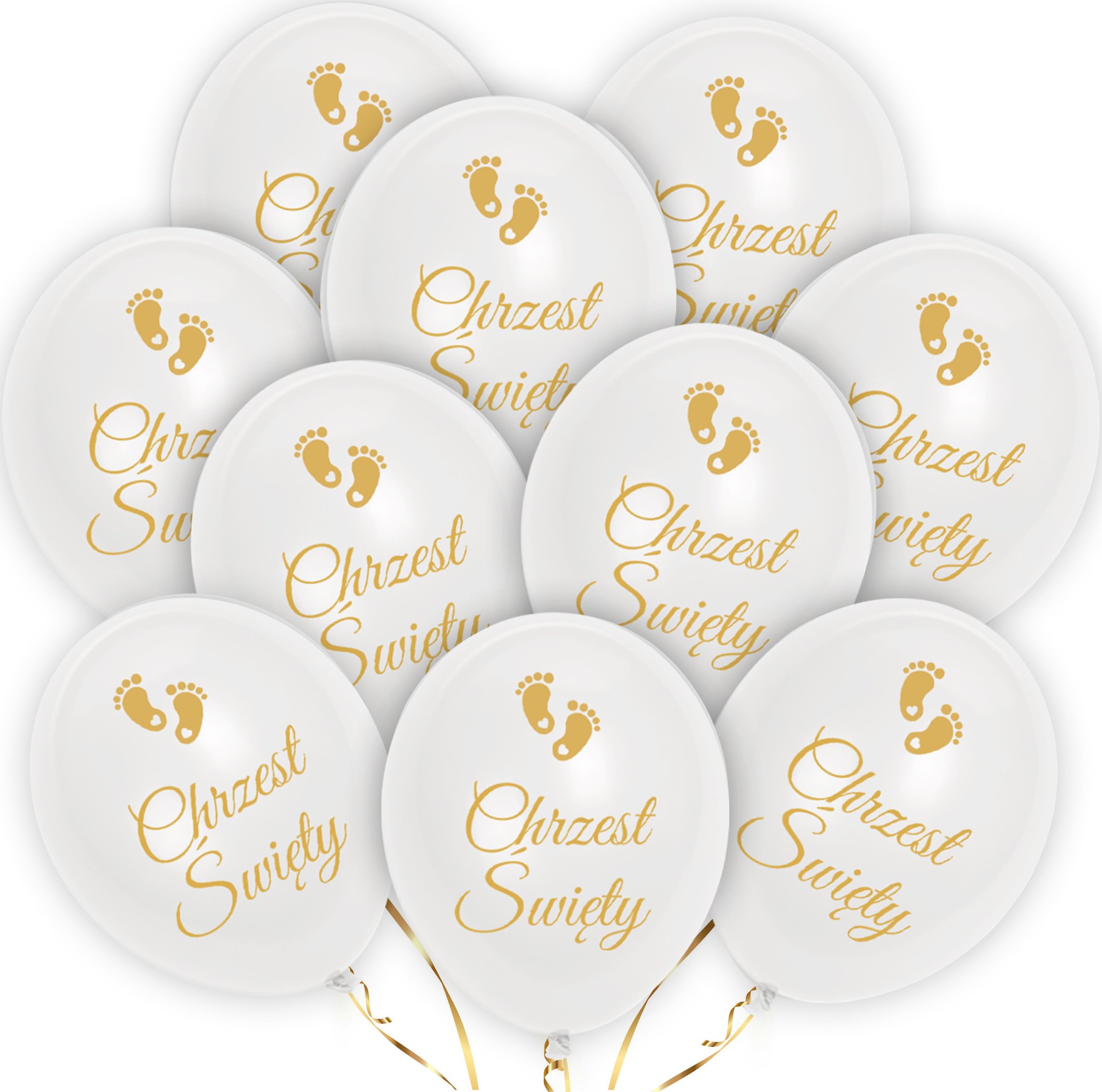 BALONY na CHRZEST ŚWIĘTY dekoracje girlanda baner napis imię zestaw BALONÓW