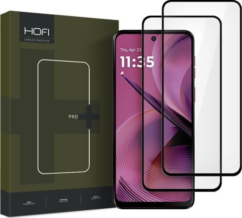 Hofi SZKŁO HARTOWANE HOFI GLASS PRO+ 2-PACK MOTOROLA MOTO G55 5G BLACK