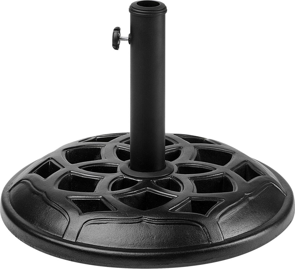Beliani Podstawa pod parasol 50 cm czarna CETO (124756)