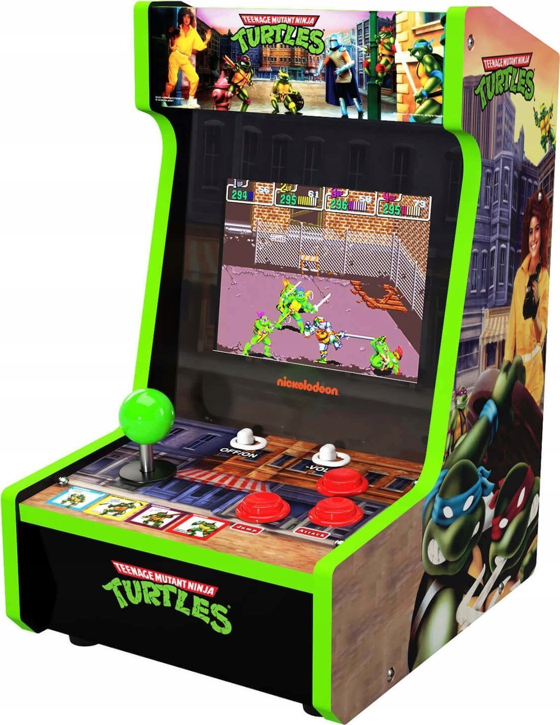Arcade1UP Stojący Automat Konsola Retro Arcade1up 2w1 / 2 Gry / Żółwie Ninja