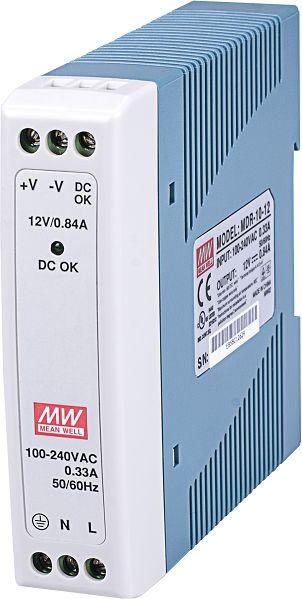 Mean Well Zasilacz impulsowy 12V DC 0,84A 10W (MDR-10-12)