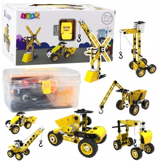 Zestaw Klocków Konstrukcyjnych Maszyny Budowlane 8w1 100el