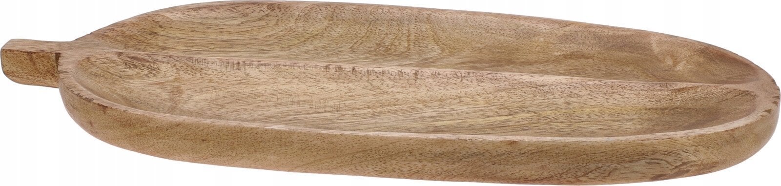 Deska do serwowania w kształcie liścia, drewno mango, 40 x 18 cm