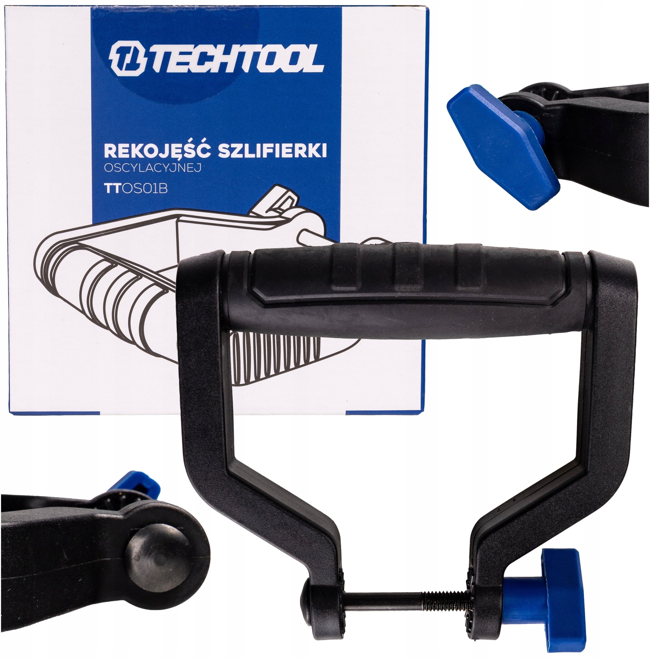 RĘKOJEŚĆ UCHWYT DO SZLIFIERKI OSCYLACYJNEJ MIMOŚRODOWEJ TTOS01 TECHTOOL