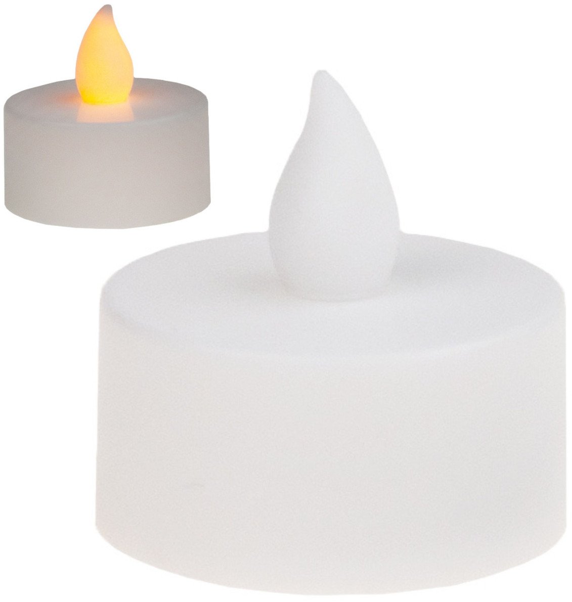 TG59649 ŚWIECZKA ŚWIECA LAMPKA LED WKŁAD DO ZNICZA TEALIGHT ŻÓŁTY PŁOMIEŃ ZNICZ
