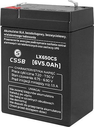 CSSB Akumulator żelowy 6V 5Ah