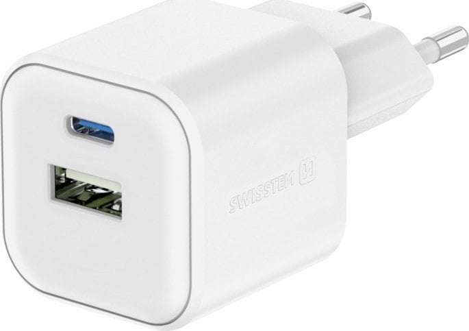 Swissten Travel Charger 12W USB-C / USB-A