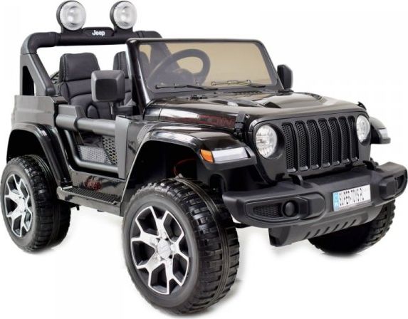 Super-Toys JEEP WRANGLER RUBICON MIĘKKIE KOŁA, MIĘKKIE SIEDZENIE, PEŁNA OPCJA/DK-JWR555