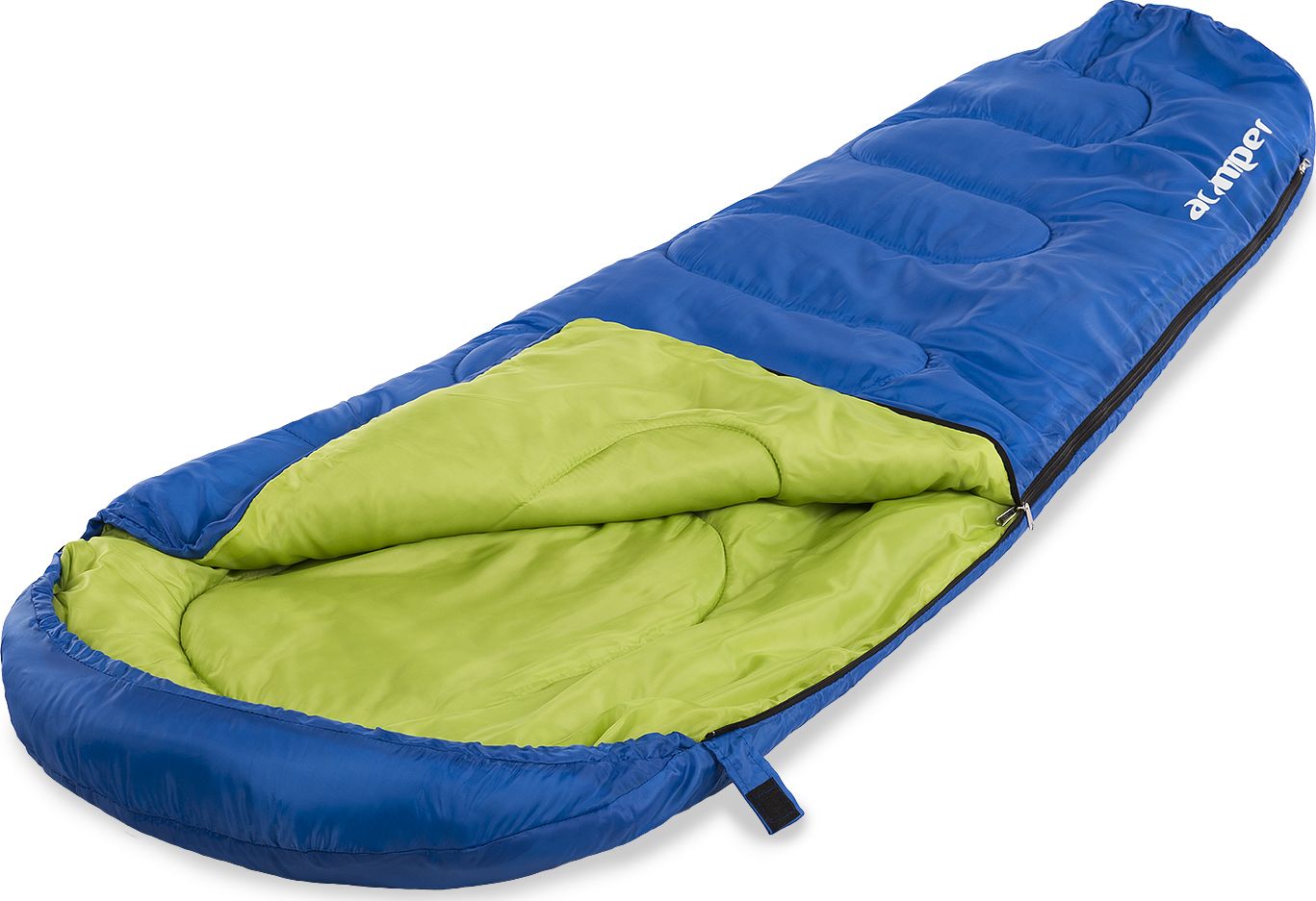 Acamper Śpiwór mumia 300g/m2 bardzo ciepły, niebieski
