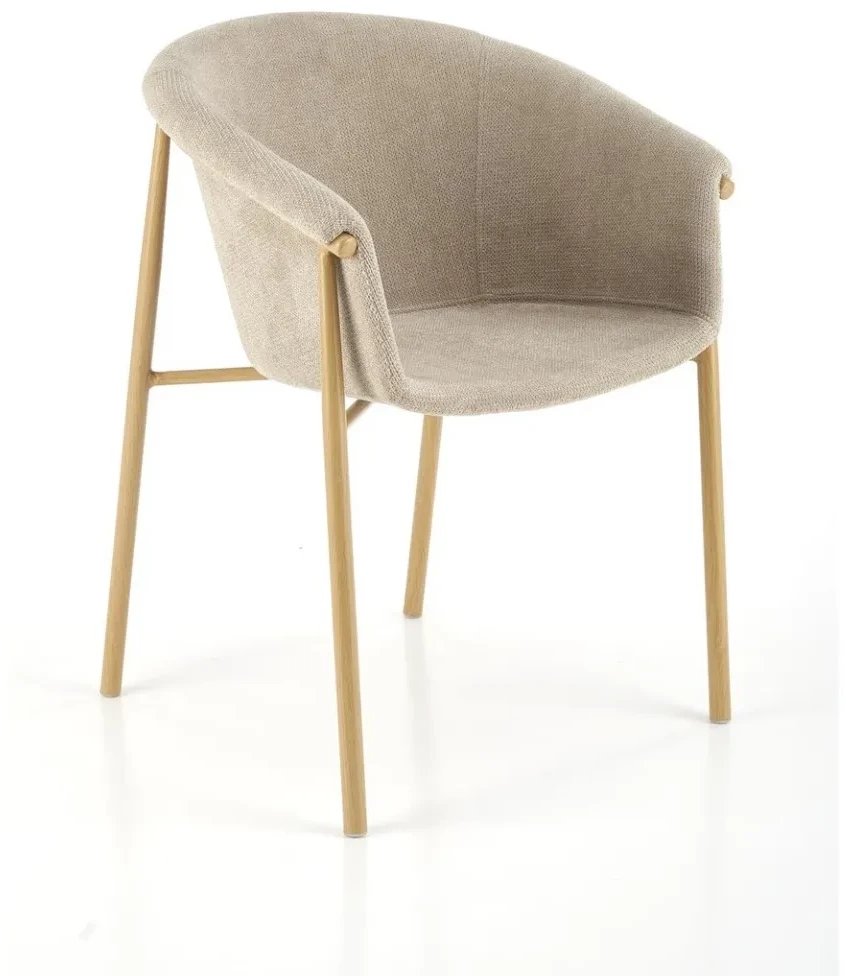 Krzesło tapicerowane K489 beżowe HALMAR