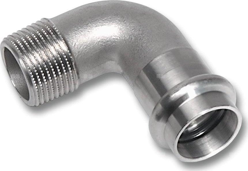 NiroSan-Press Kolano 90° PxGZ 54x2złączki