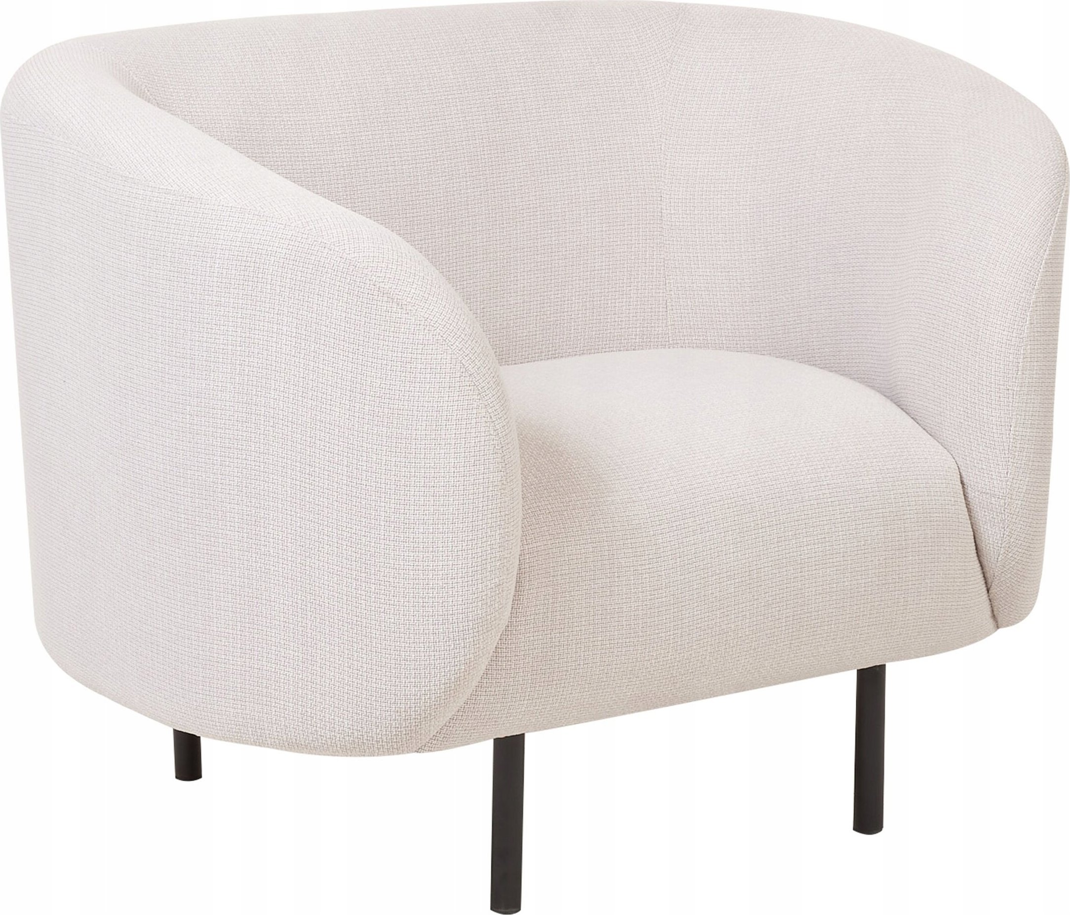 Beliani Fotel tapicerowany beżowy LOEN