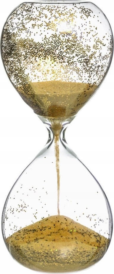 Atmosphera Ozdobna klepsydra z brokatem, 20 cm