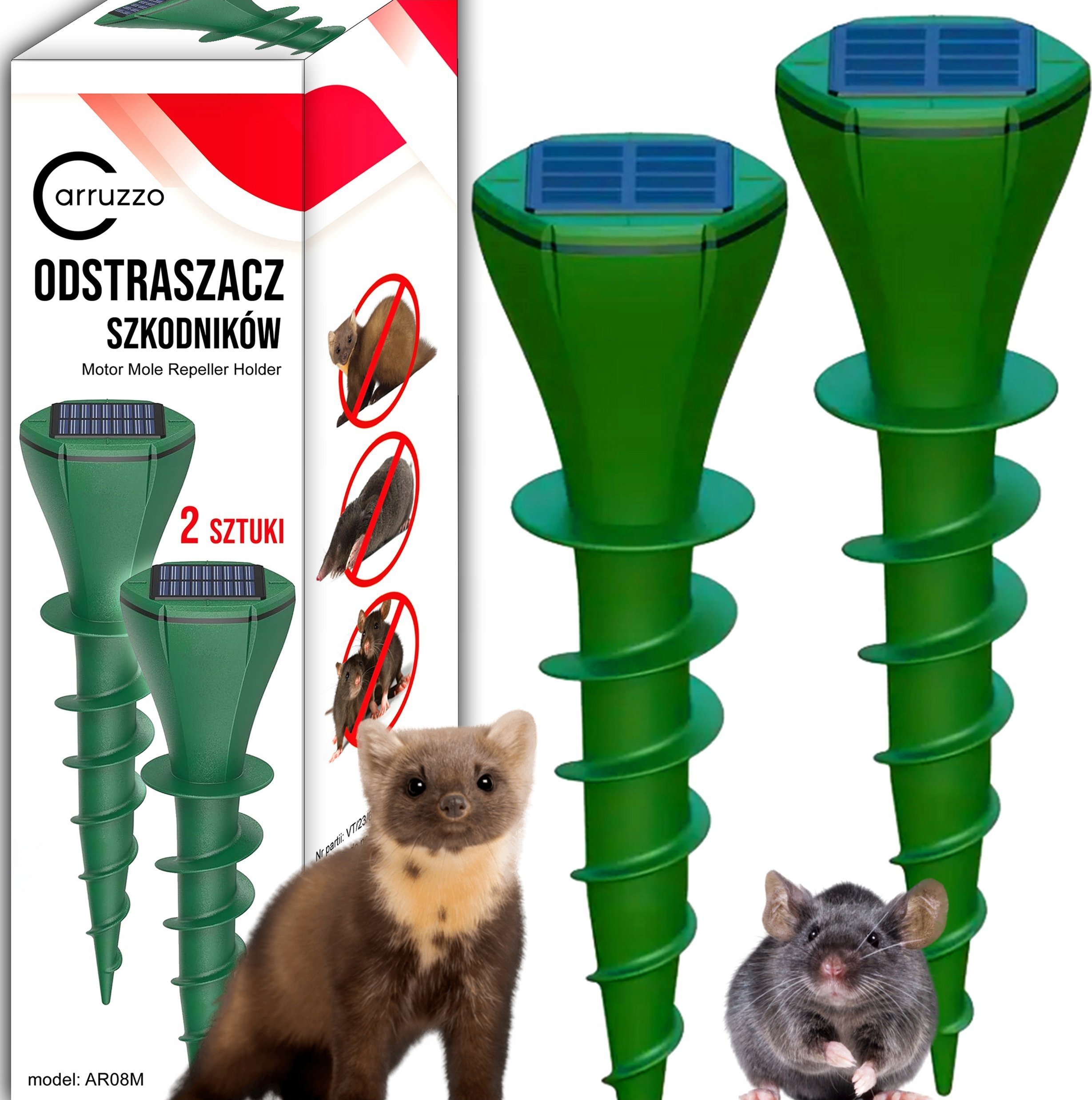 Carruzzo Odstraszasz kretów solarny 2 szt. (K751D3)
