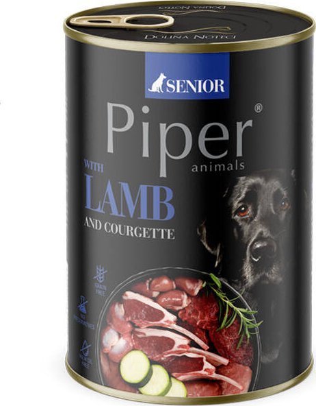 Piper Animals Senior Mokra karma dla psa z jagnięciną i cukinią 400 g