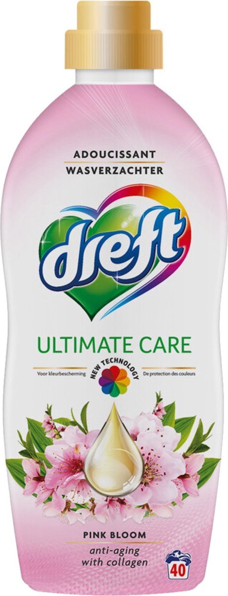 Płyn do płukania Dreft Płyn do płukania DREFT Pink Bloom 40 prań 1l
