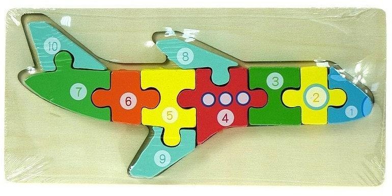 Puzzle drewniane Samolot