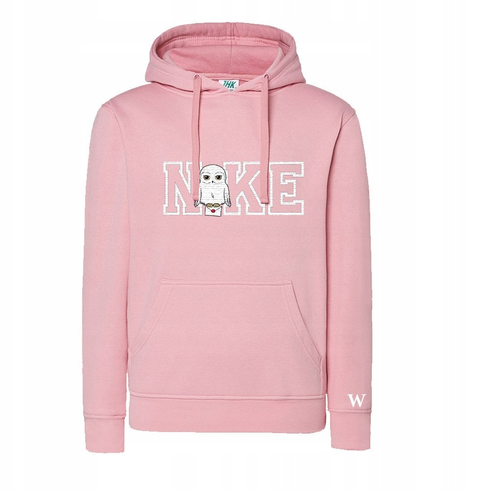 BLUZA Z HAFTEM SOWA BAWEŁNA DZIEŃ KOBIET INICJAŁY PREZENT CZARNA BIAŁA