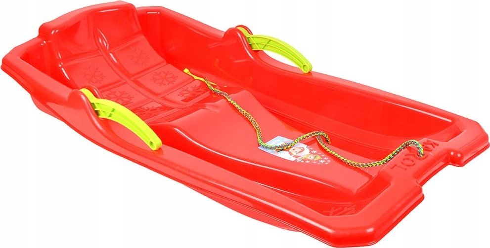 Marmat Sanki z Oparciem Hamulcami dla Dzieci Plastikowe Czerwone MARMAT 80 x 43cm