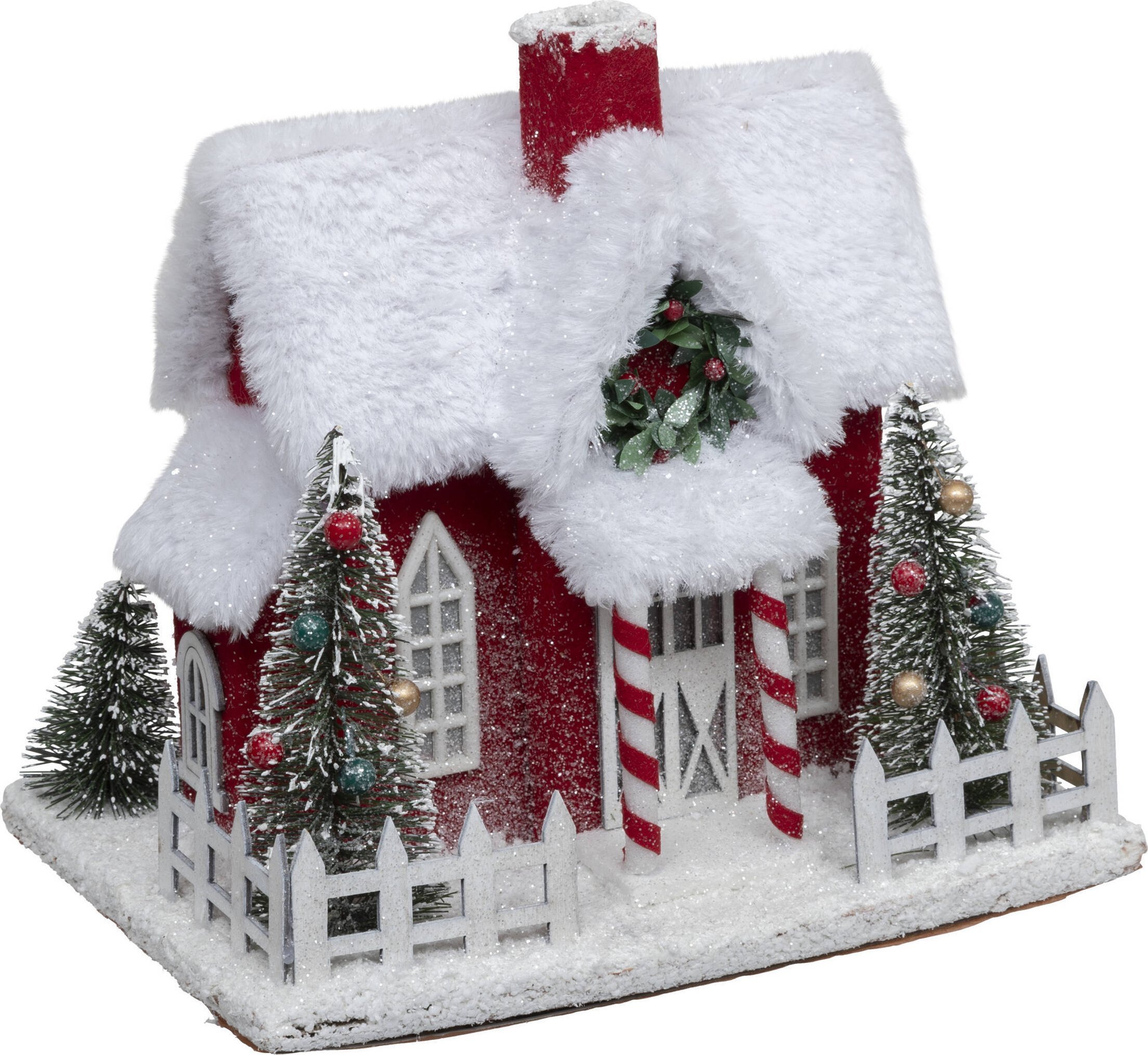 Dekoracja świąteczna Atmosphera Dom Świętego Mikołaja, 24 x 18,5 cm