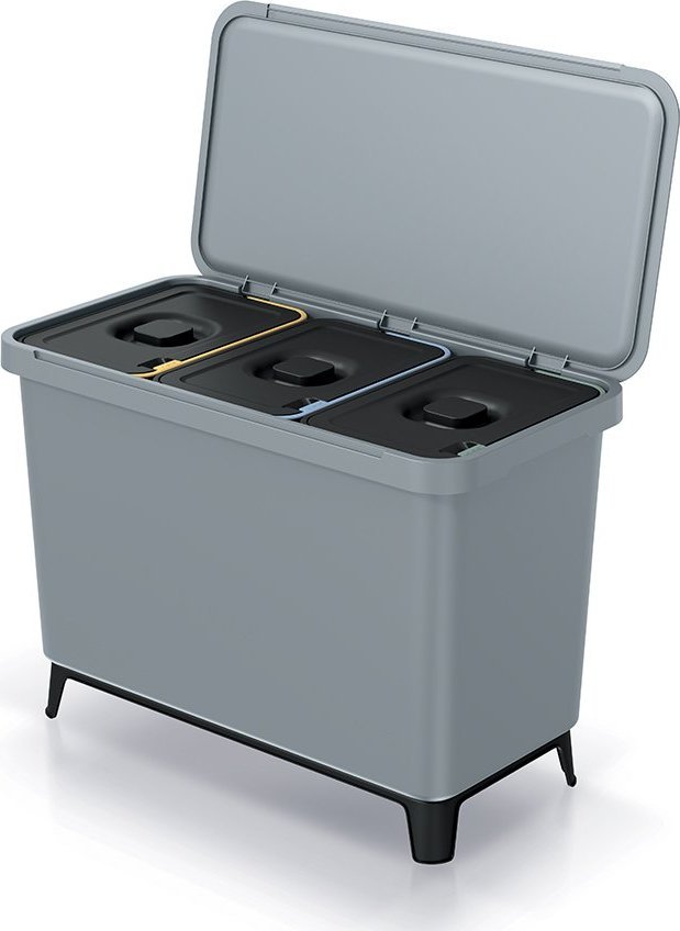 Kosz na śmieci Prosperplast do segregacji szary (NKS45W3-429U)