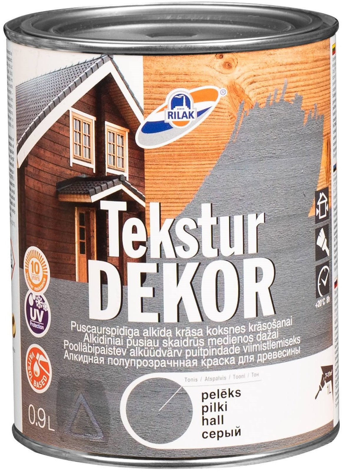 Rilak TEKSTURDEKOR DARK GREY 0.9L