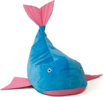 Go Gift Pufa worek sako WIELORYB niebieski-róż L 110x80