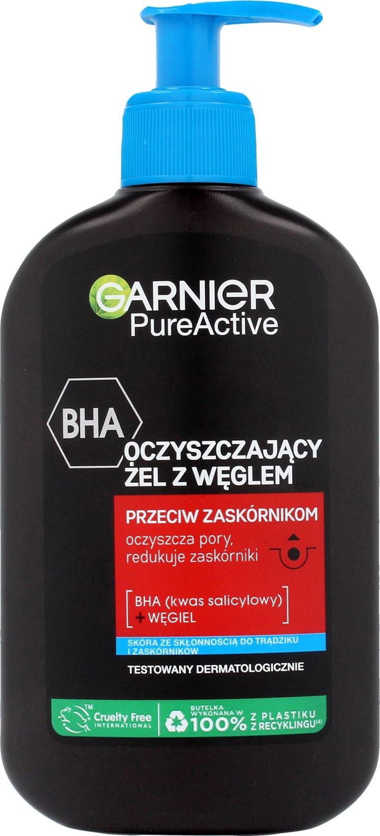 Garnier PureActive Oczyszczający żel z węglem przeciw zaskurniakom 250 ml