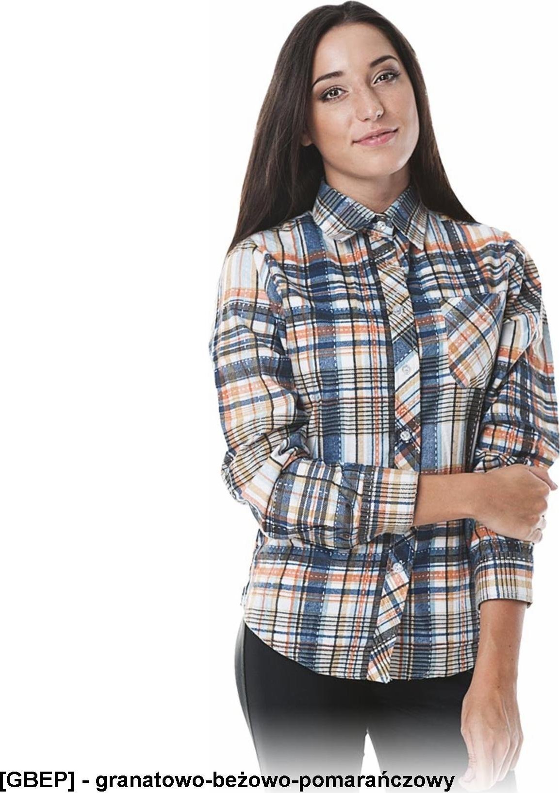 R.E.I.S. KFL - koszula flanelowa damska w kratę L