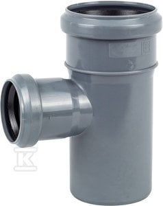 Certus Trójnik redukcyjny 110/75 <87 kanalizacja wewnętrzna szara (DWZ)