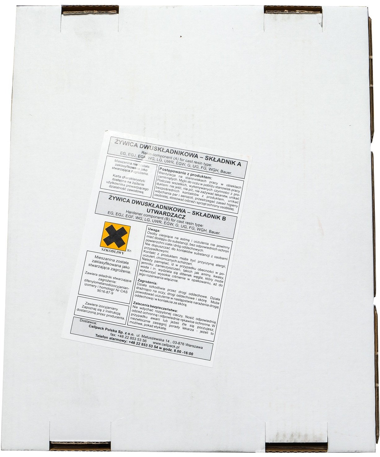 Żywica EG dwuskładnikowa 1500ml 124991 CELLPACK