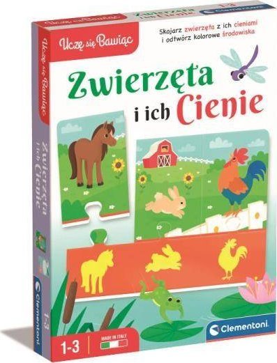 Clementoni Ucz? si? bawi?c. Zwierz?ta i ich cienie