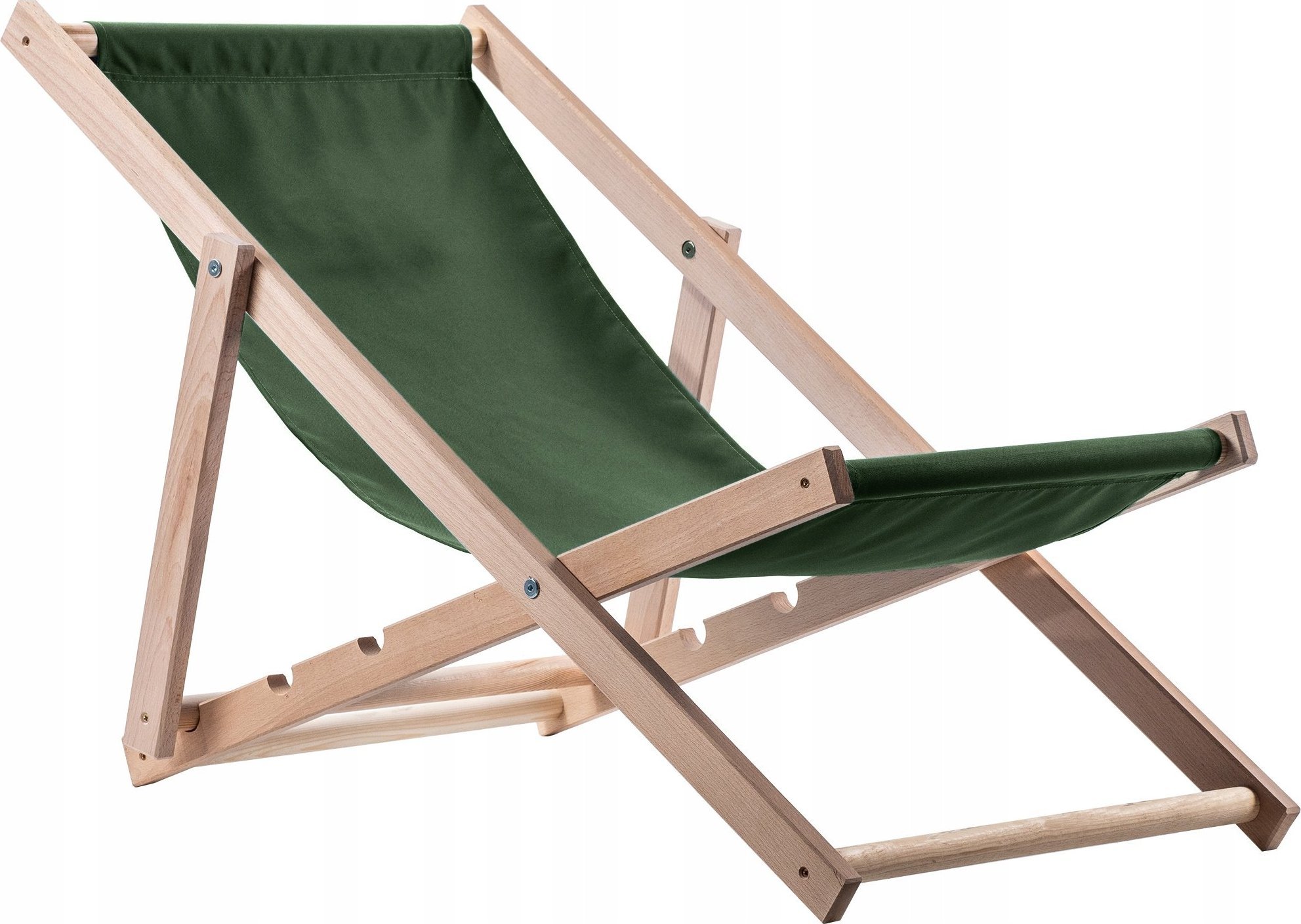 Kadax Leżak Ogrodowy Fotel Plażowy Składany Drewniany