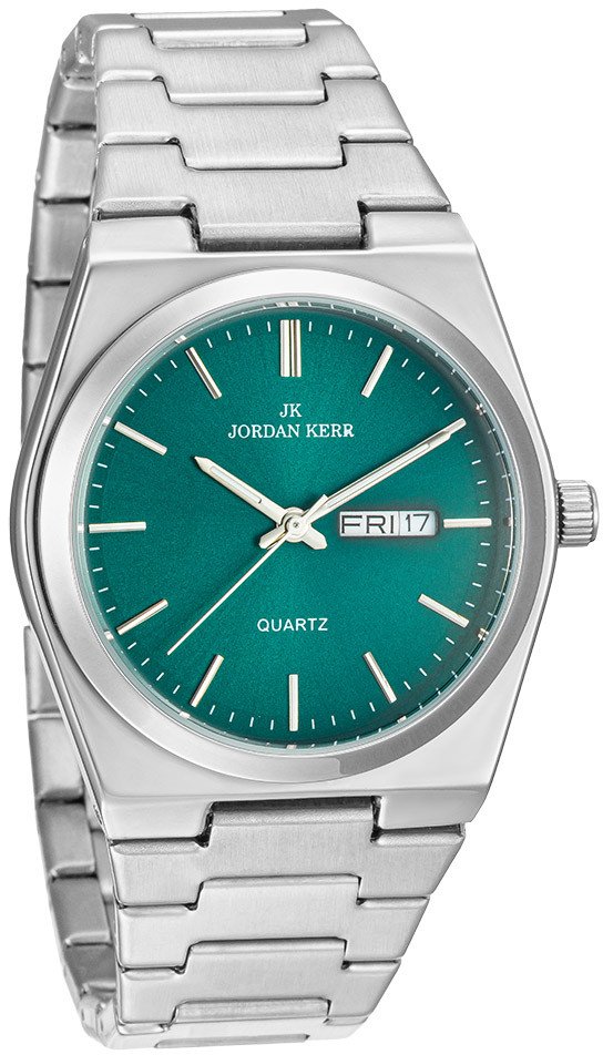 Zegarek męski Jordan Kerr L1072 zielona tarcza