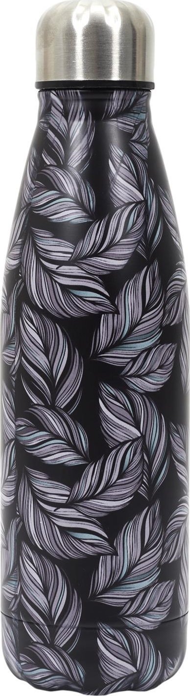 Intesi INTESI BUTELKA TERMICZNA FLOWER CZARNA 500ML